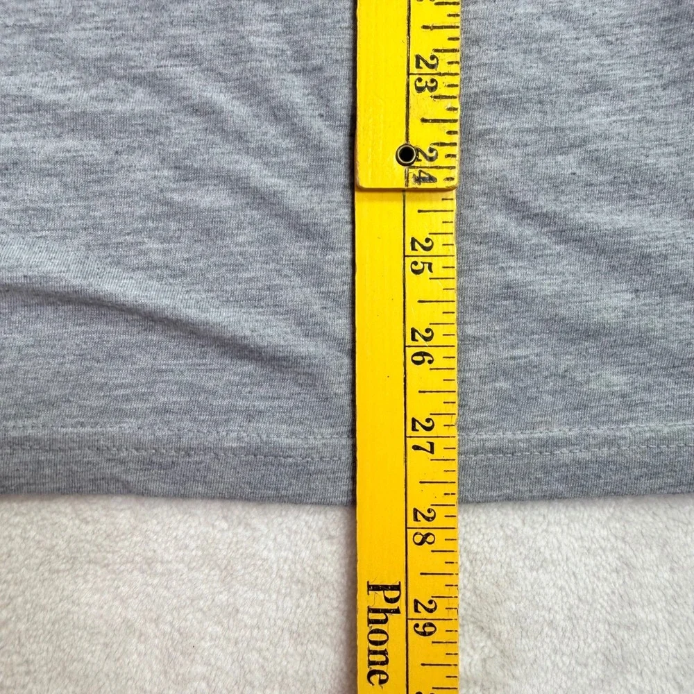 Adidas Ultimate Tee Mens Gray Heather‎ Performance Logo T-Shirt Large 4897A